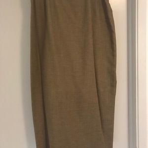 Houndstooth carmel long skirt